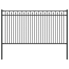 Spike Hek Zwart 200 x 150 cm Gepoedercoat staal