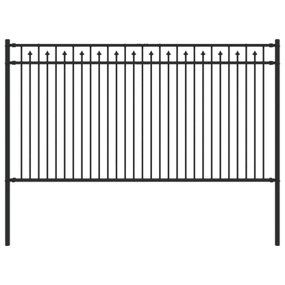Spike Hek Zwart 200 x 150 cm Gepoedercoat staal