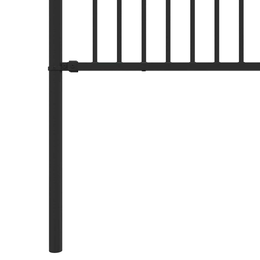 Spike Hek Zwart 200 x 166 cm Gepoedercoat staal