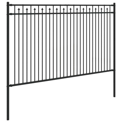 Spike Hek Zwart 200 x 166 cm Gepoedercoat staal
