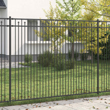 Spike Hek Zwart 200 x 200 cm Gepoedercoat staal