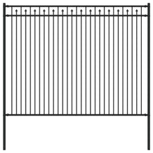 Spike Hek Zwart 200 x 200 cm Gepoedercoat staal