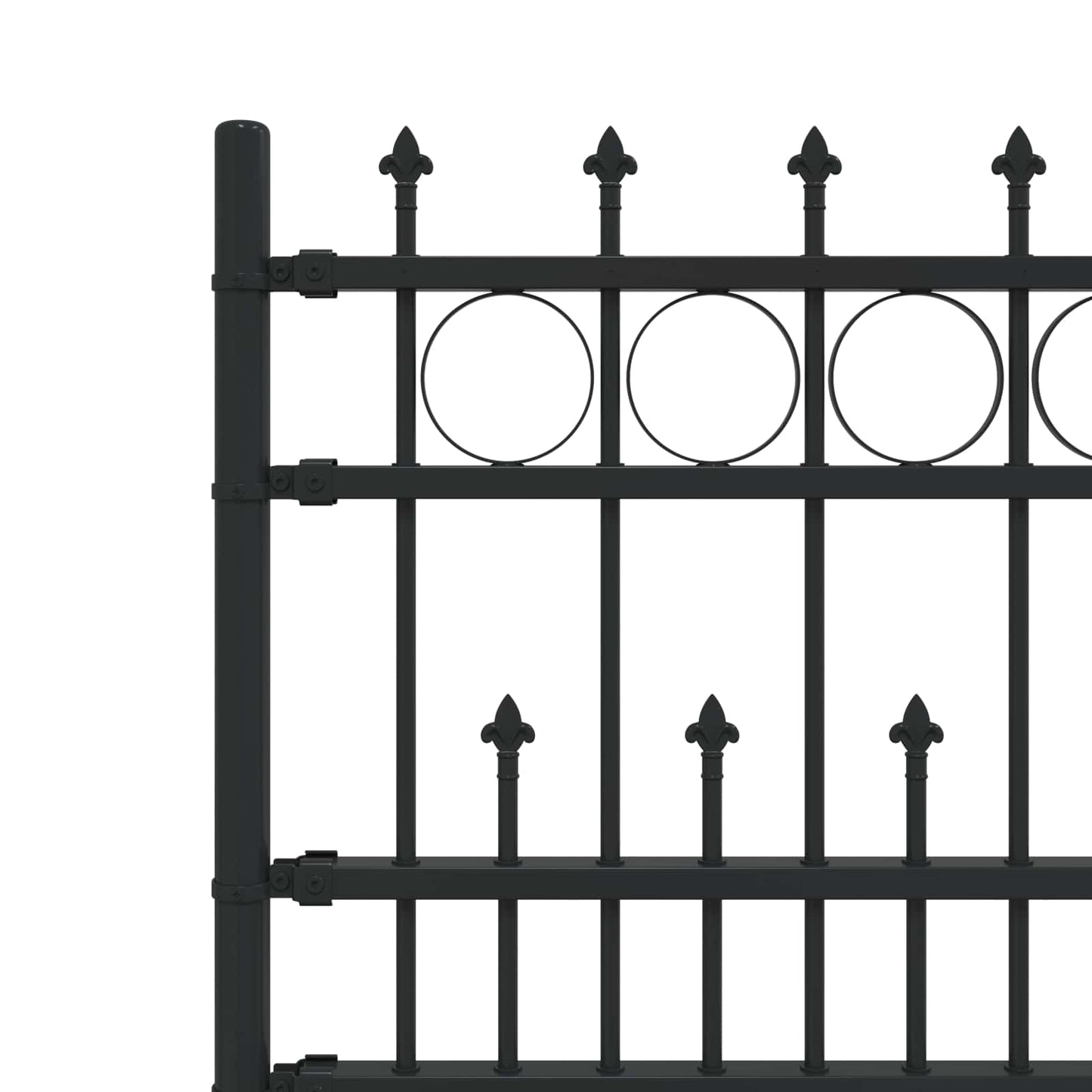 Spike Ring Hek Zwart 200 x 130 cm Gepoedercoat staal