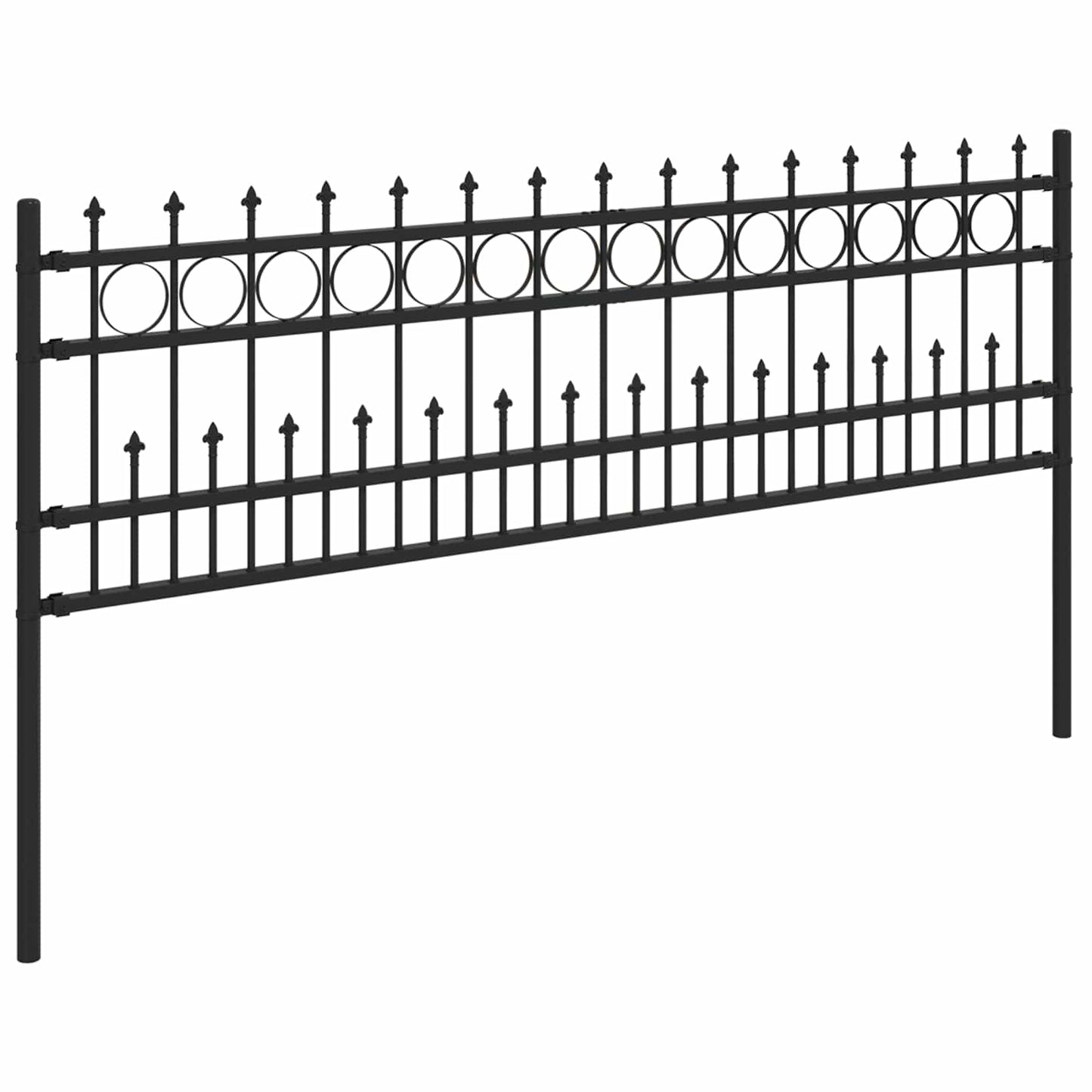 Spike Ring Hek Zwart 200 x 130 cm Gepoedercoat staal