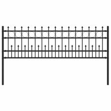 Spike Ring Hek Zwart 200 x 130 cm Gepoedercoat staal