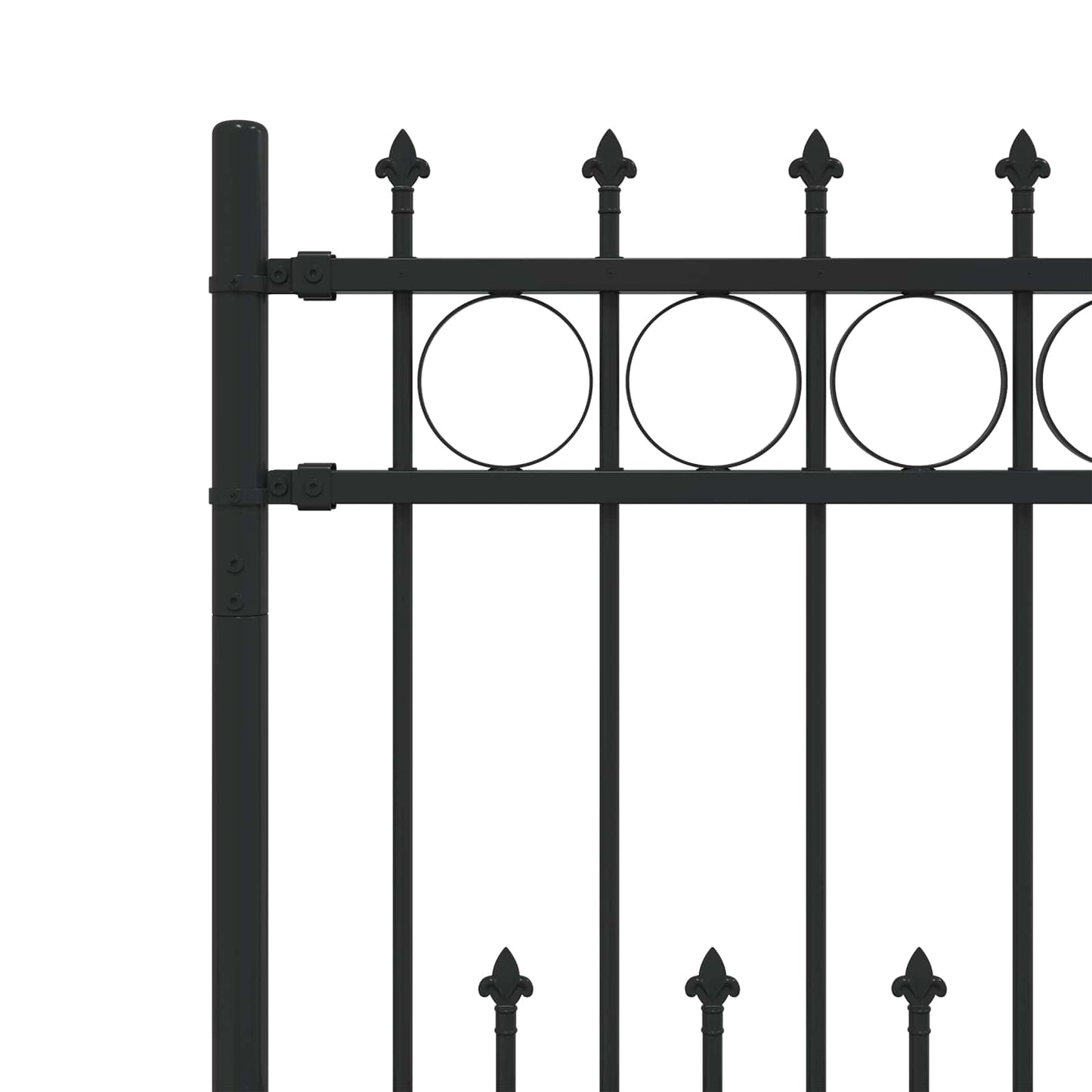 Spike Ring Hek Zwart 200 x 130 cm Gepoedercoat staal