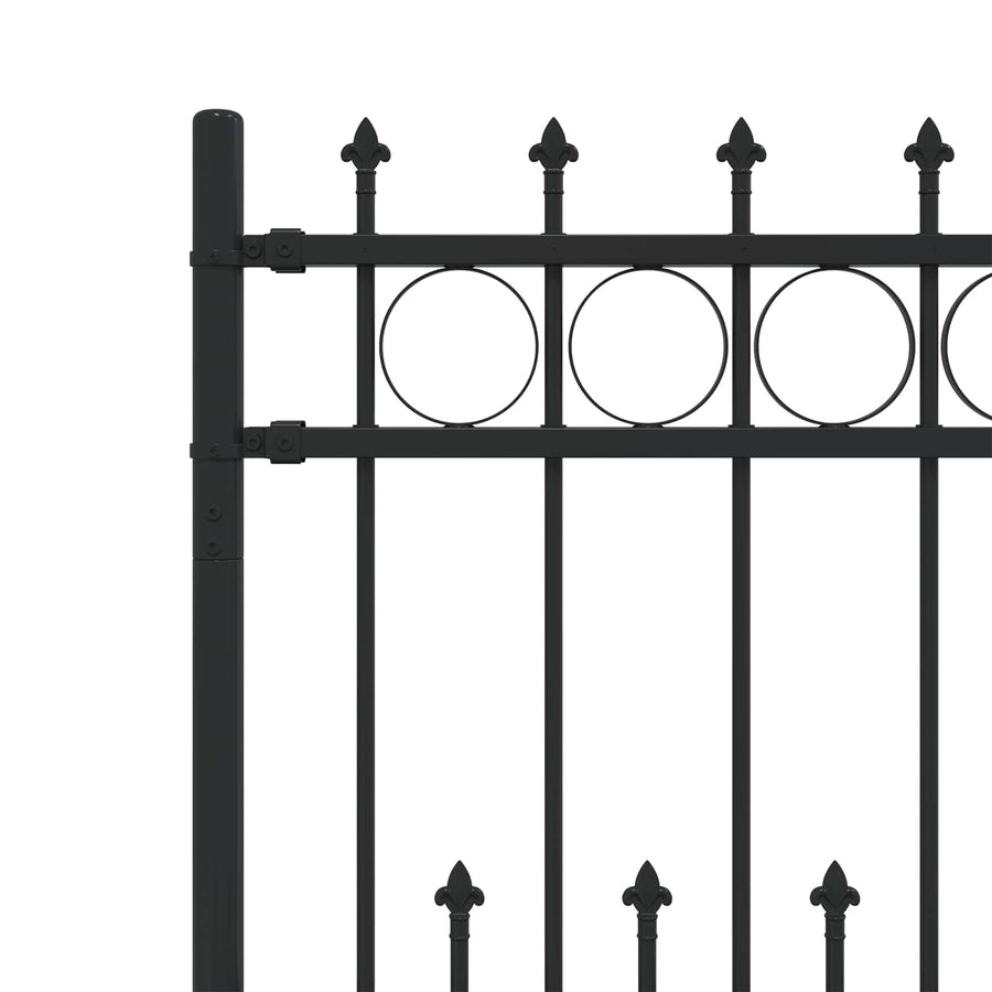Spike Ring Hek Zwart 200 x 130 cm Gepoedercoat staal