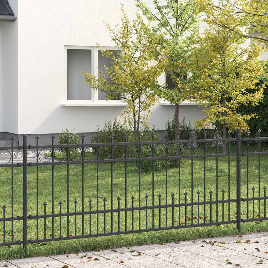 Spike Ring Hek Zwart 200 x 130 cm Gepoedercoat staal