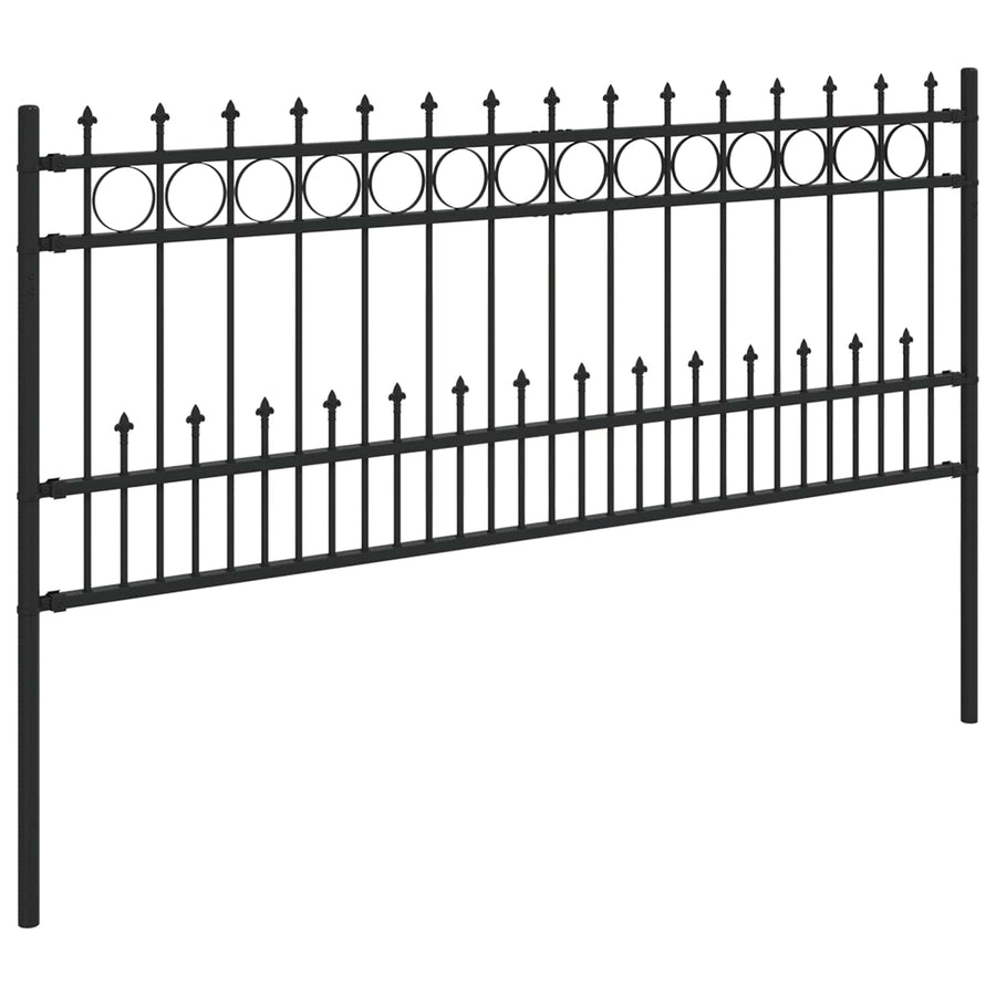 Spike Ring Hek Zwart 200 x 130 cm Gepoedercoat staal