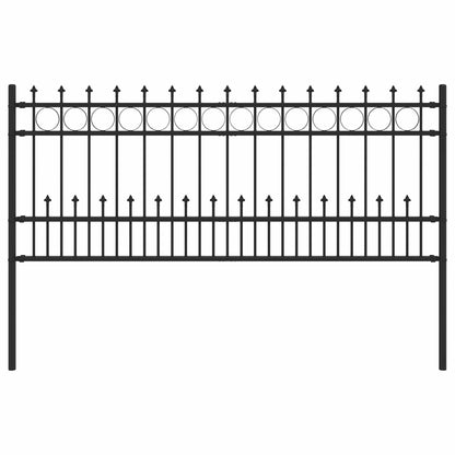 Spike Ring Hek Zwart 200 x 130 cm Gepoedercoat staal