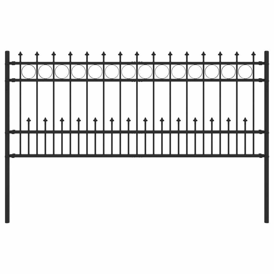 Spike Ring Hek Zwart 200 x 130 cm Gepoedercoat staal
