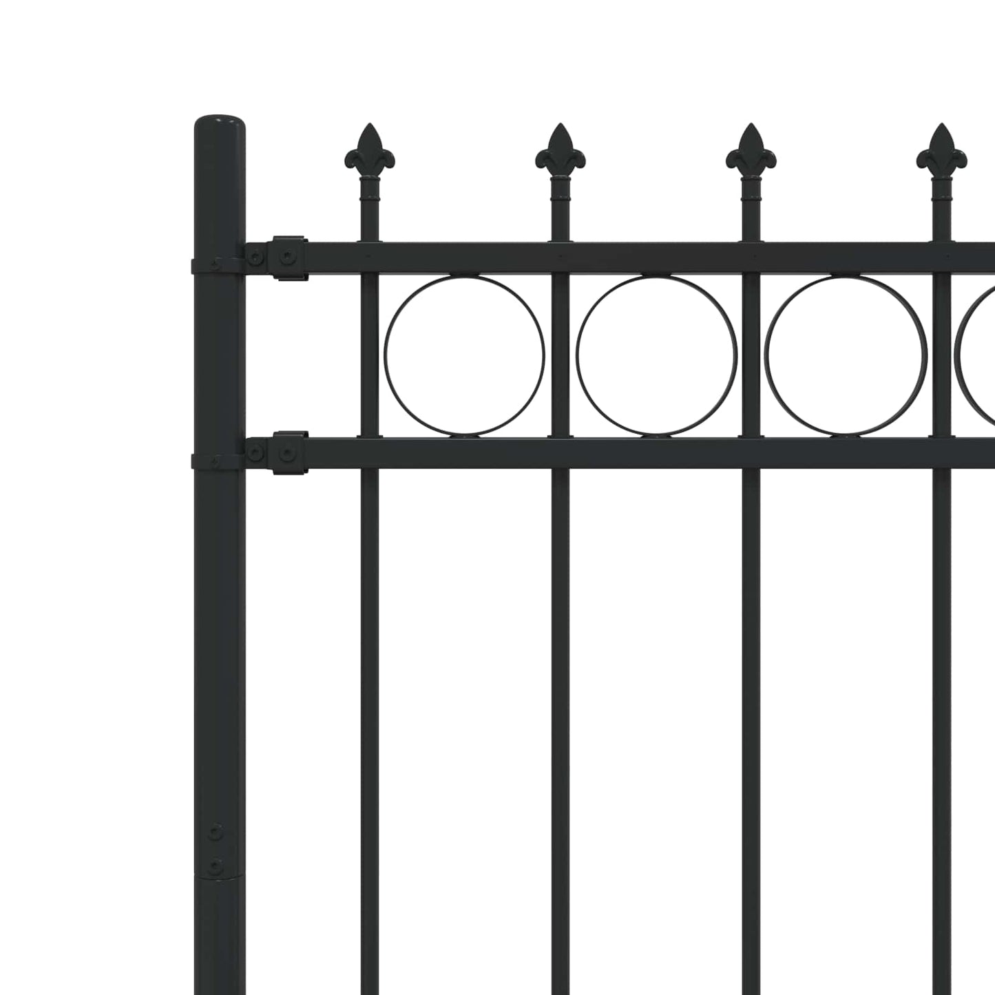Spike Ring Hek Zwart 200 x 150 cm Gepoedercoat staal