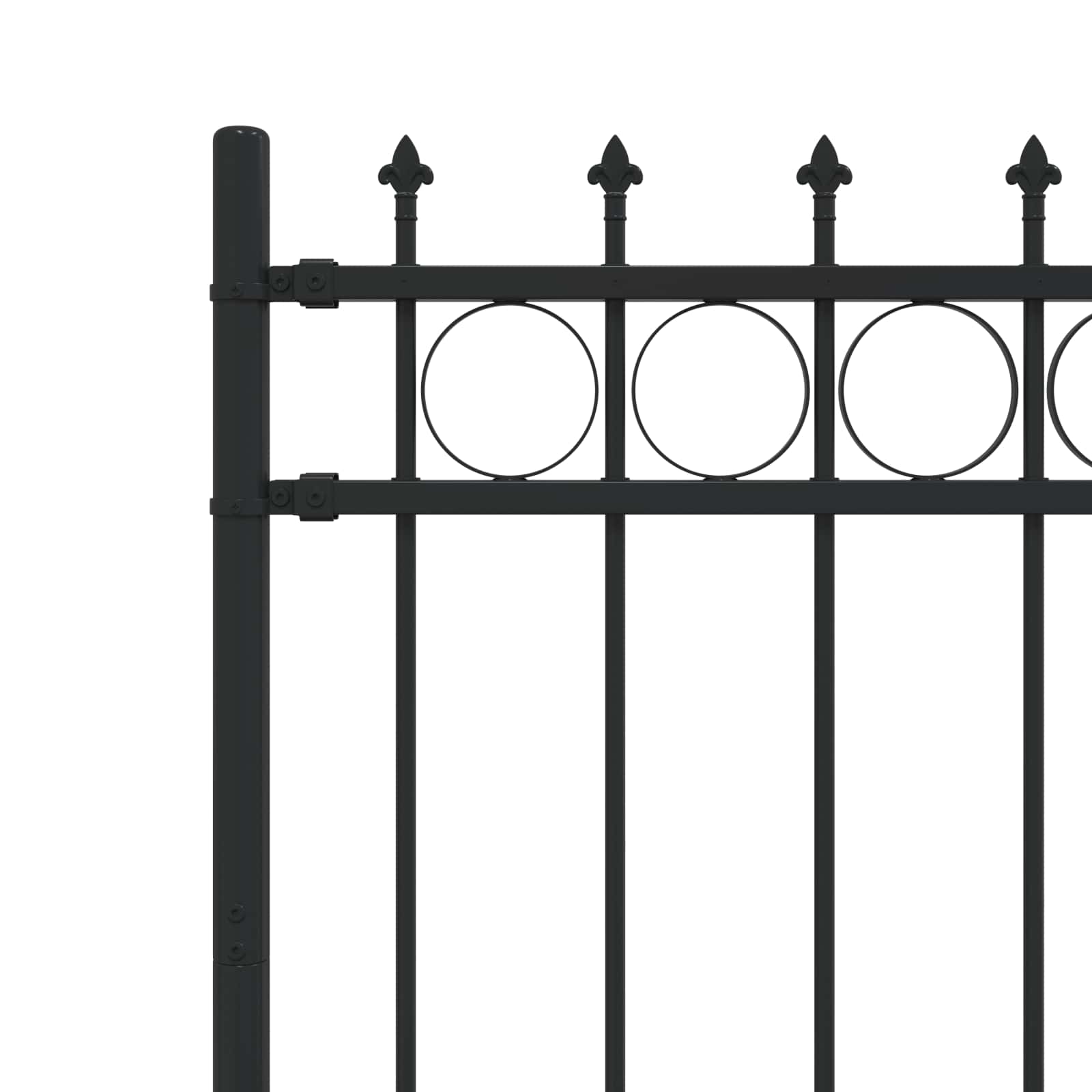 Spike Ring Hek Zwart 200 x 150 cm Gepoedercoat staal