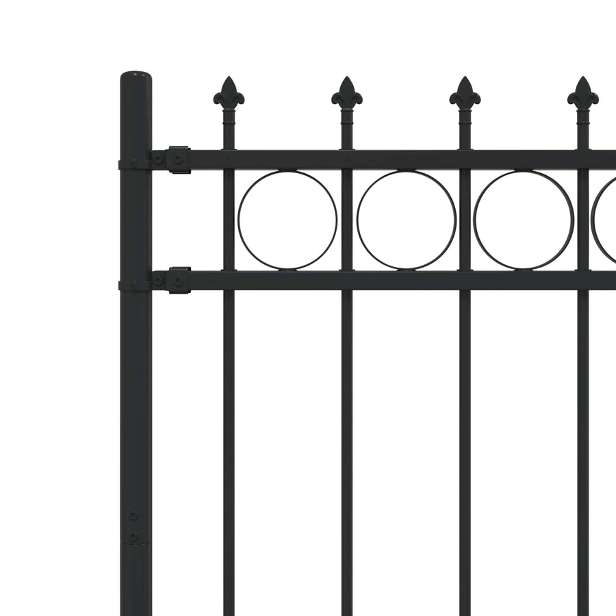Spike Ring Hek Zwart 200 x 150 cm Gepoedercoat staal