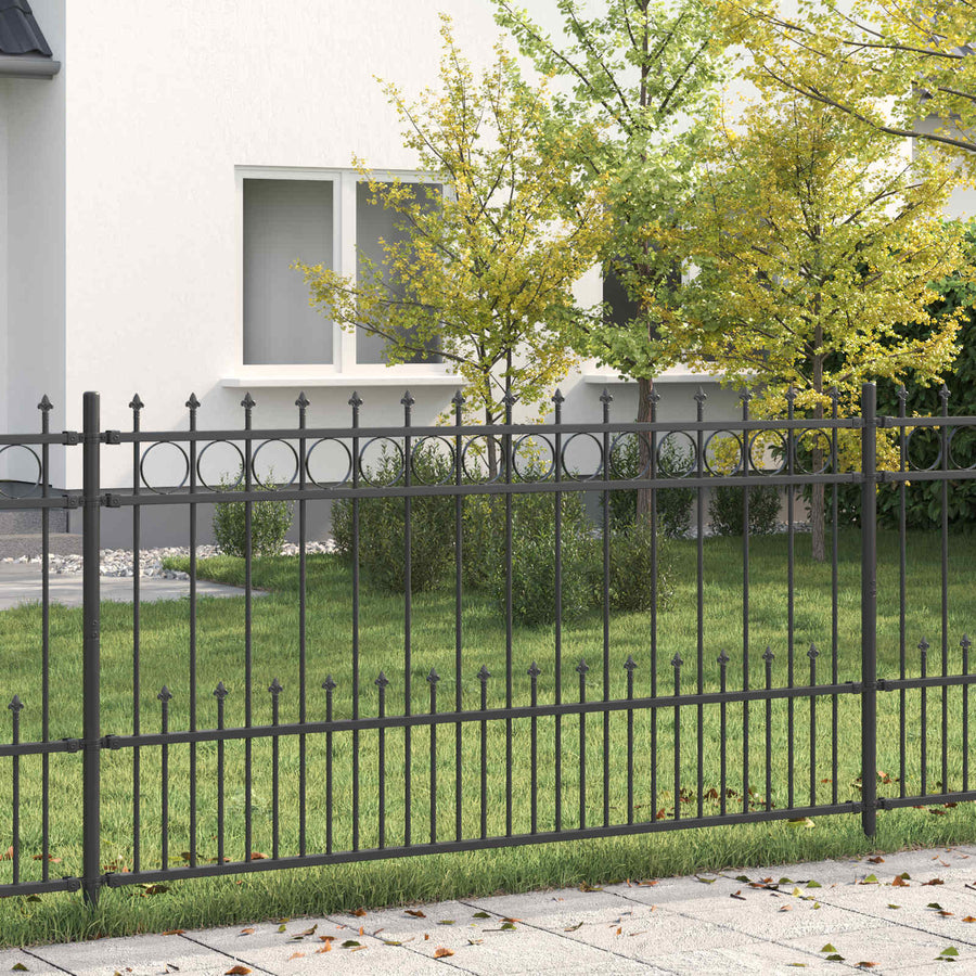 Spike Ring Hek Zwart 200 x 150 cm Gepoedercoat staal