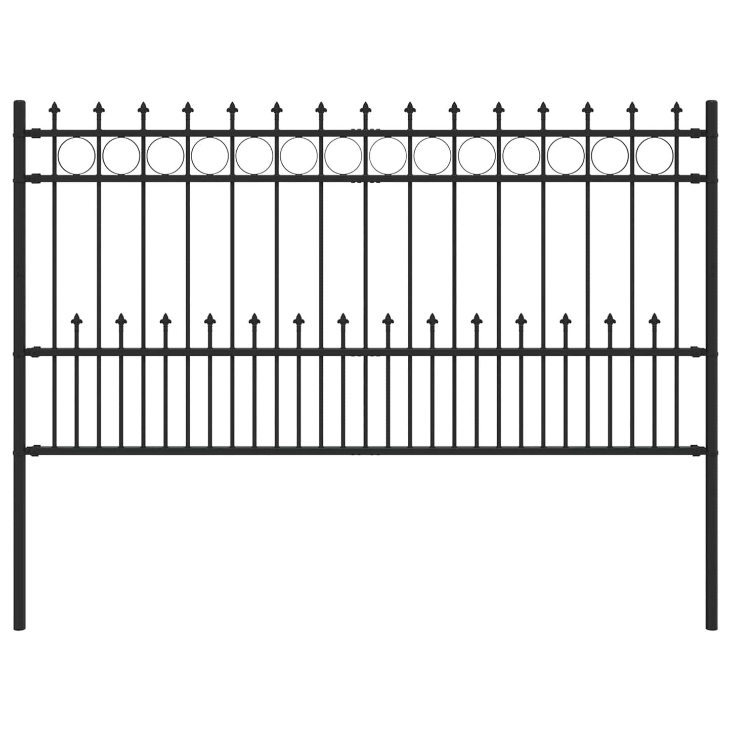 Spike Ring Hek Zwart 200 x 150 cm Gepoedercoat staal