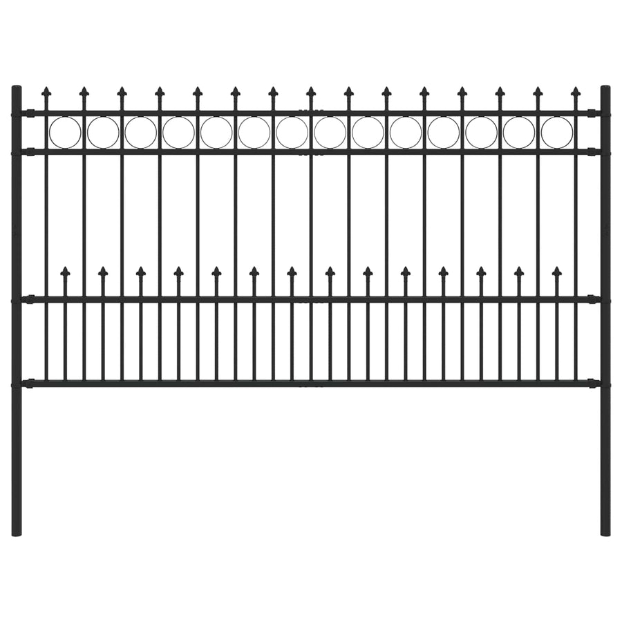 Spike Ring Hek Zwart 200 x 150 cm Gepoedercoat staal