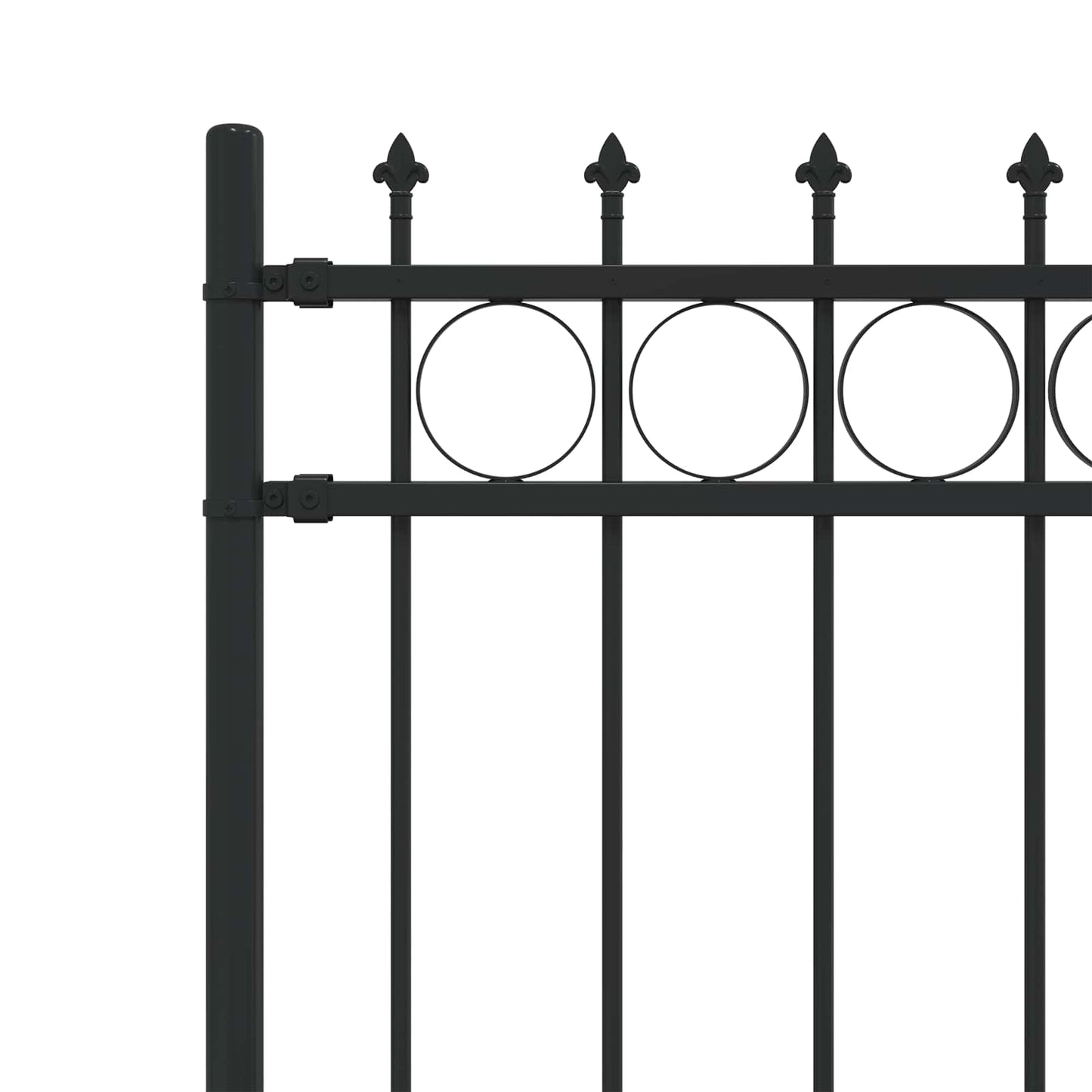 Spike Ring Hek Zwart 200 x 130 cm Gepoedercoat staal