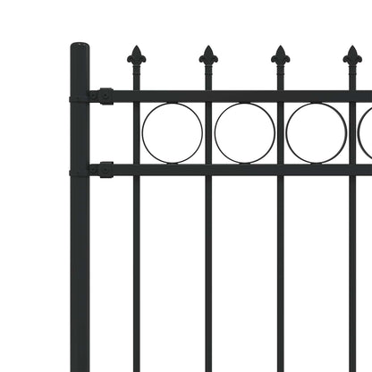 Spike Ring Hek Zwart 200 x 130 cm Gepoedercoat staal