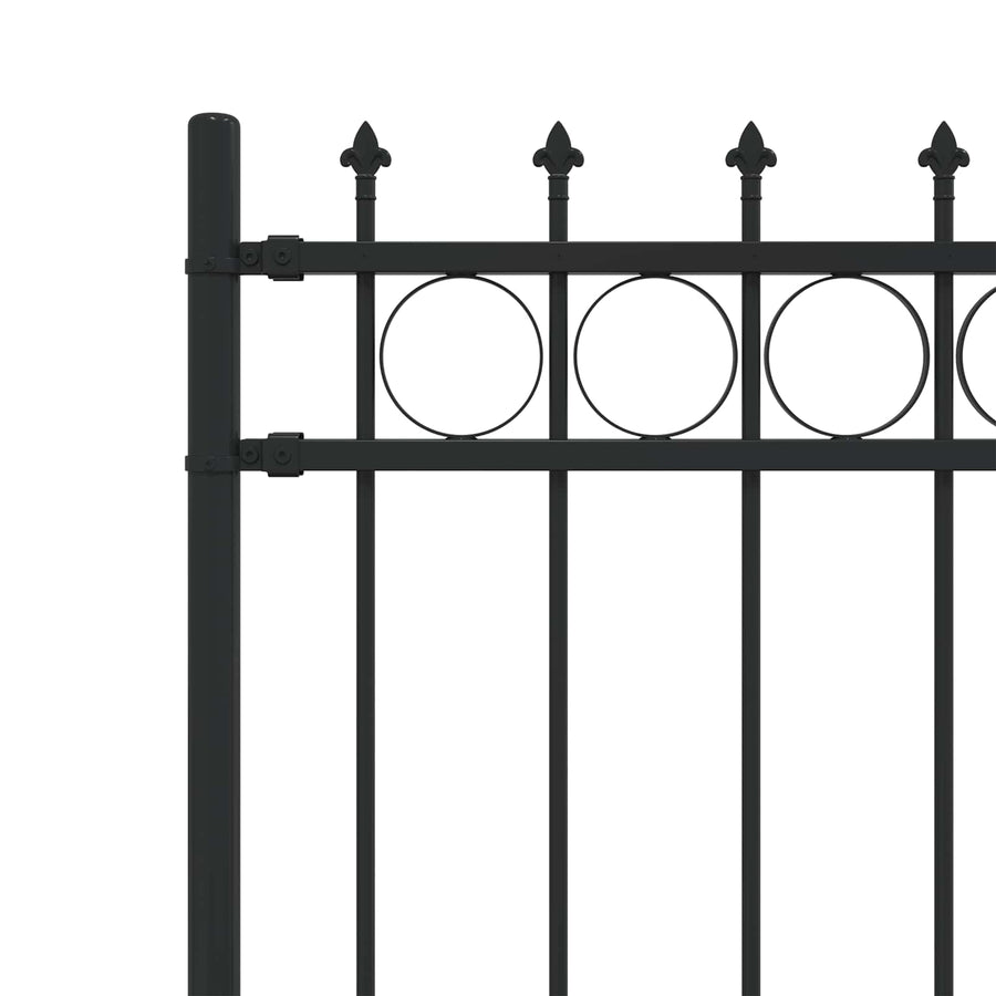 Spike Ring Hek Zwart 200 x 130 cm Gepoedercoat staal