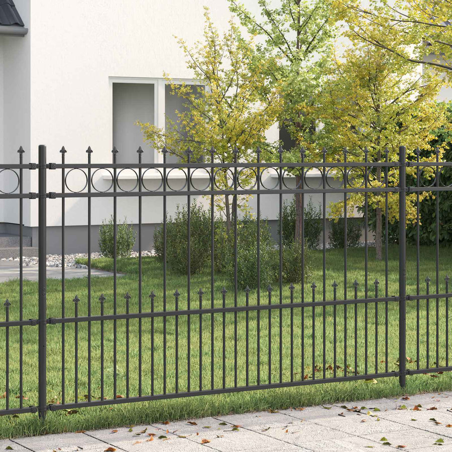 Spike Ring Hek Zwart 200 x 130 cm Gepoedercoat staal