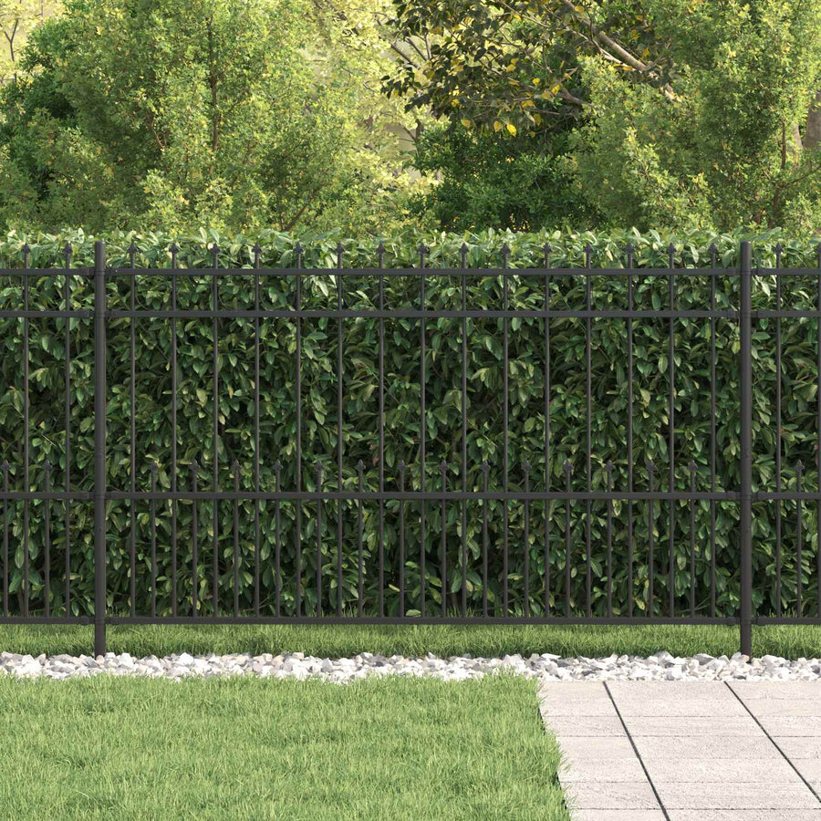 Spike Ring Hek Zwart 200 x 130 cm Gepoedercoat staal