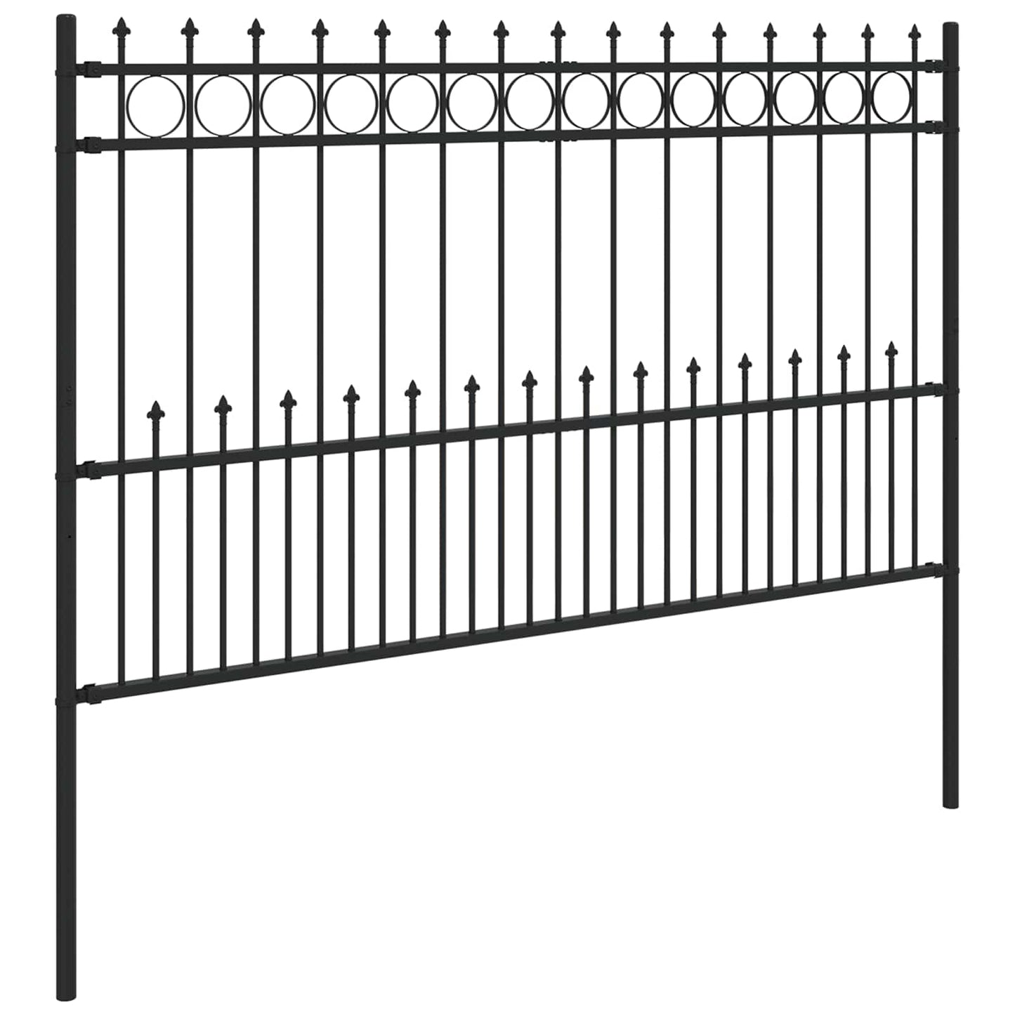 Spike Ring Hek Zwart 200 x 130 cm Gepoedercoat staal