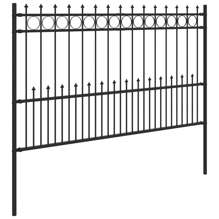Spike Ring Hek Zwart 200 x 130 cm Gepoedercoat staal