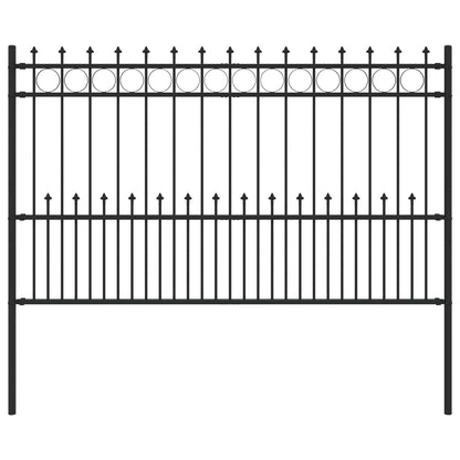 Spike Ring Hek Zwart 200 x 130 cm Gepoedercoat staal