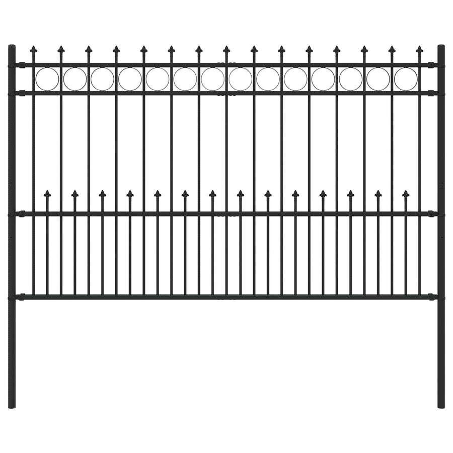 Spike Ring Hek Zwart 200 x 130 cm Gepoedercoat staal