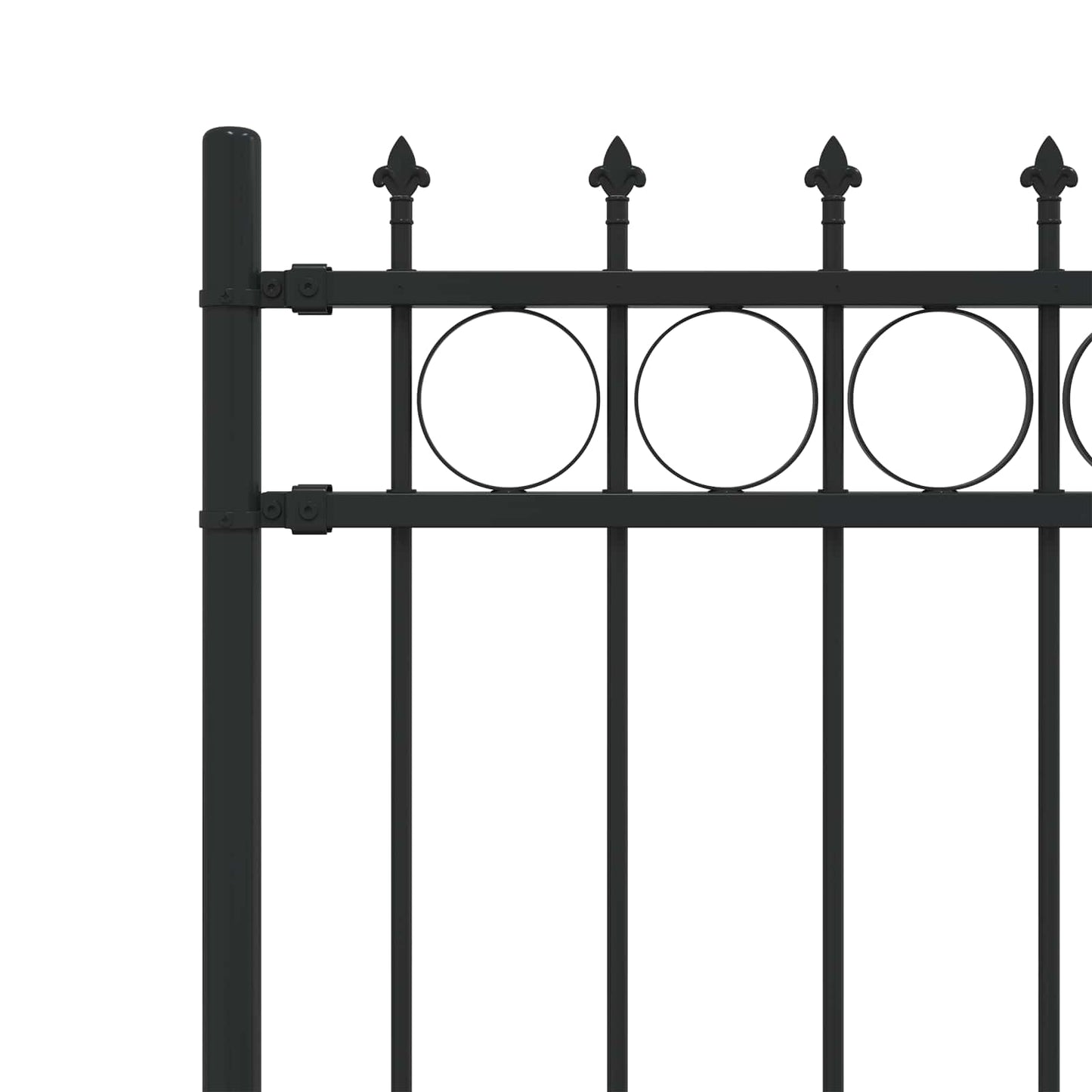 Spike Ring Hek Zwart 200 x 200 cm Gepoedercoat staal