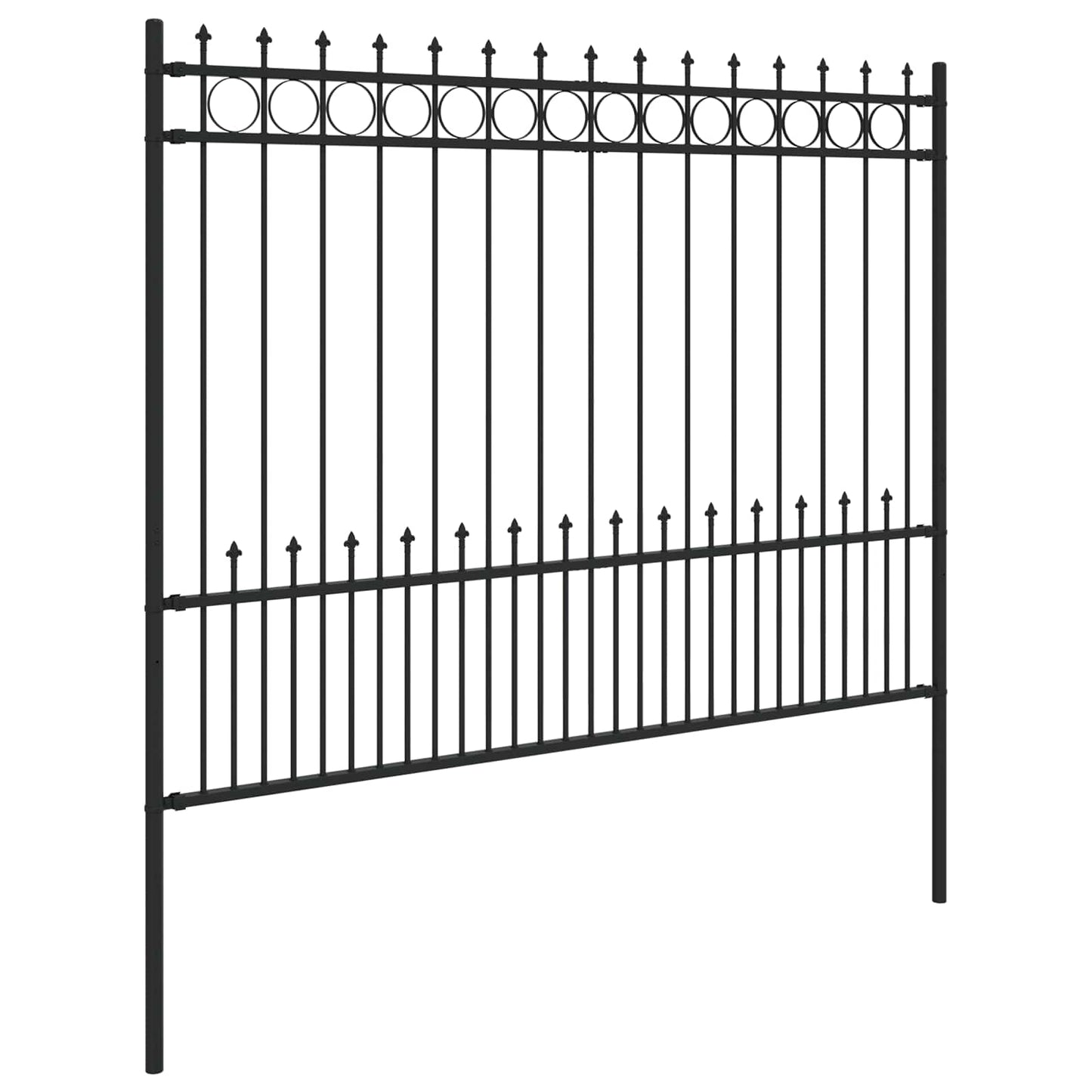 Spike Ring Hek Zwart 200 x 200 cm Gepoedercoat staal