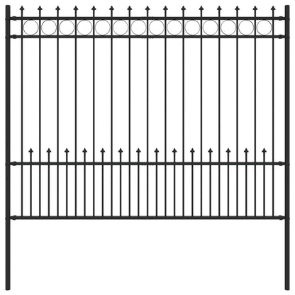 Spike Ring Hek Zwart 200 x 200 cm Gepoedercoat staal