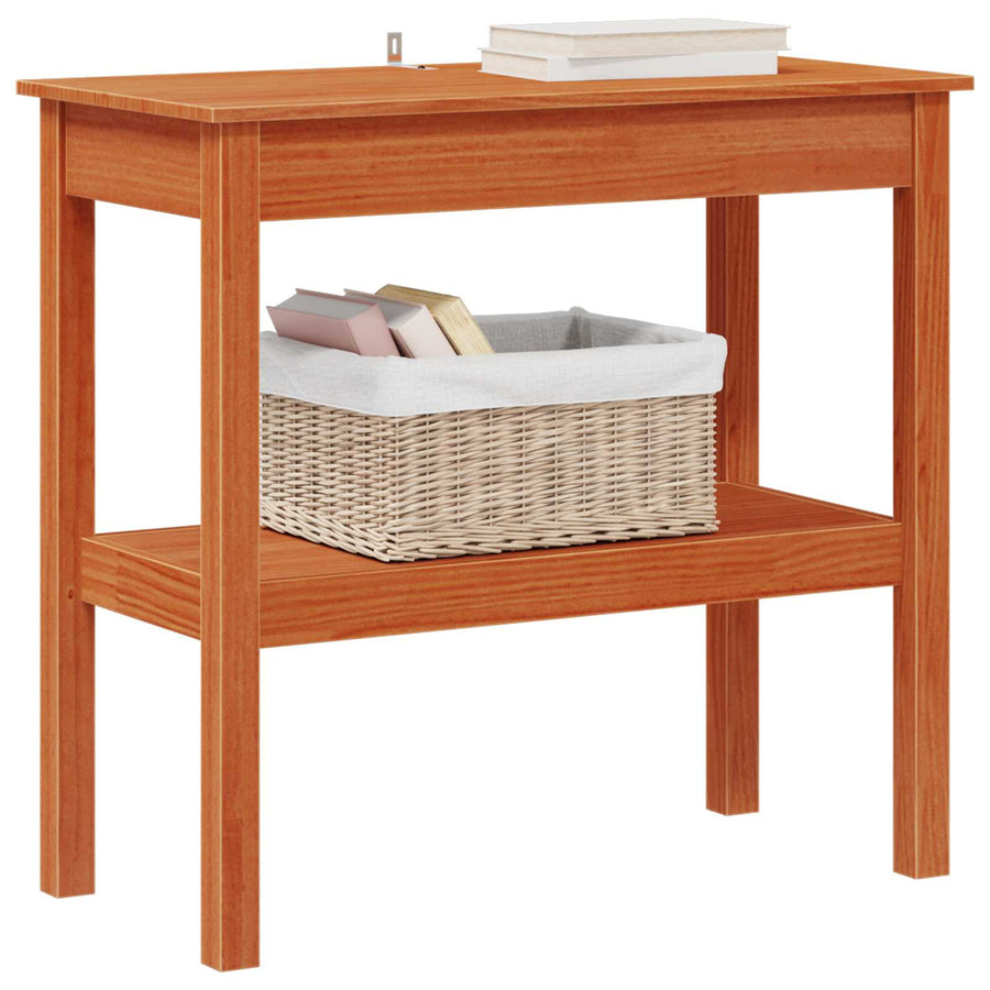 Wandtafel Waskleur Bruin 80 x 40 x 75 cm Massief grenenhout