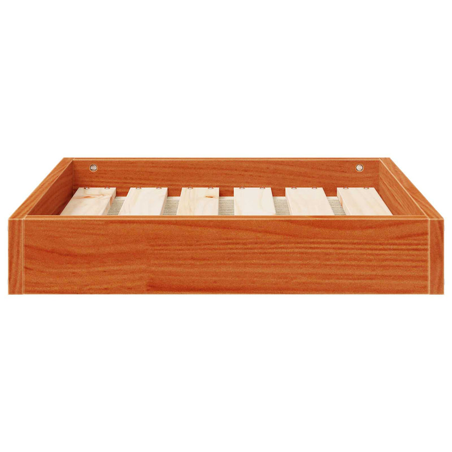 Hondenbed Wasbruin 51,5 x 44 x 9 cm Massief Vurenhout