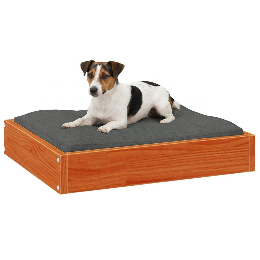 Hondenbed Wasbruin 51,5 x 44 x 9 cm Massief Vurenhout