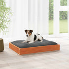 Hondenbed 72x54x9 cm massief vurenhout wasbruin