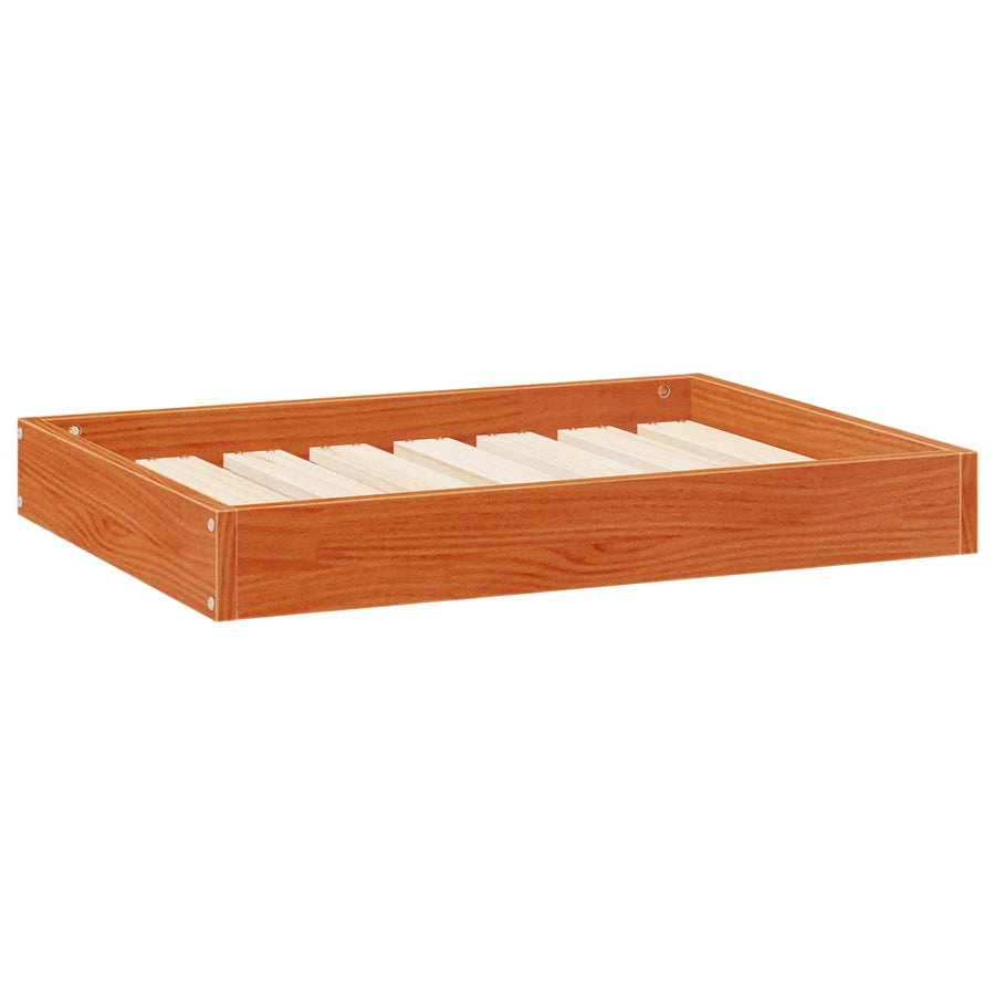 Hondenbed Wasbruin 72 x 54 x 9 cm Massief Vurenhout