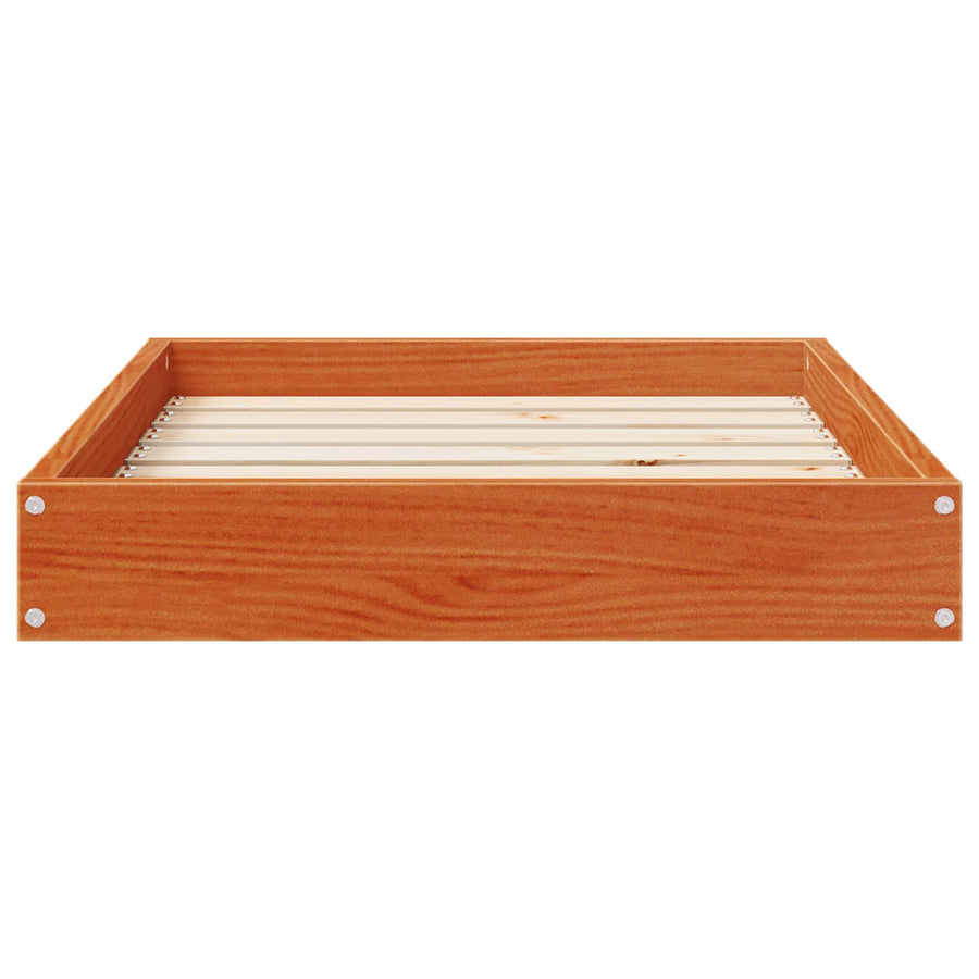 Hondenbed Wasbruin 72 x 54 x 9 cm Massief Vurenhout