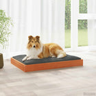 Hondenbed 92x64x9 cm massief vurenhout wasbruin