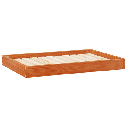 Hondenbed Wasbruin 92 x 64 x 9 cm Massief Vurenhout