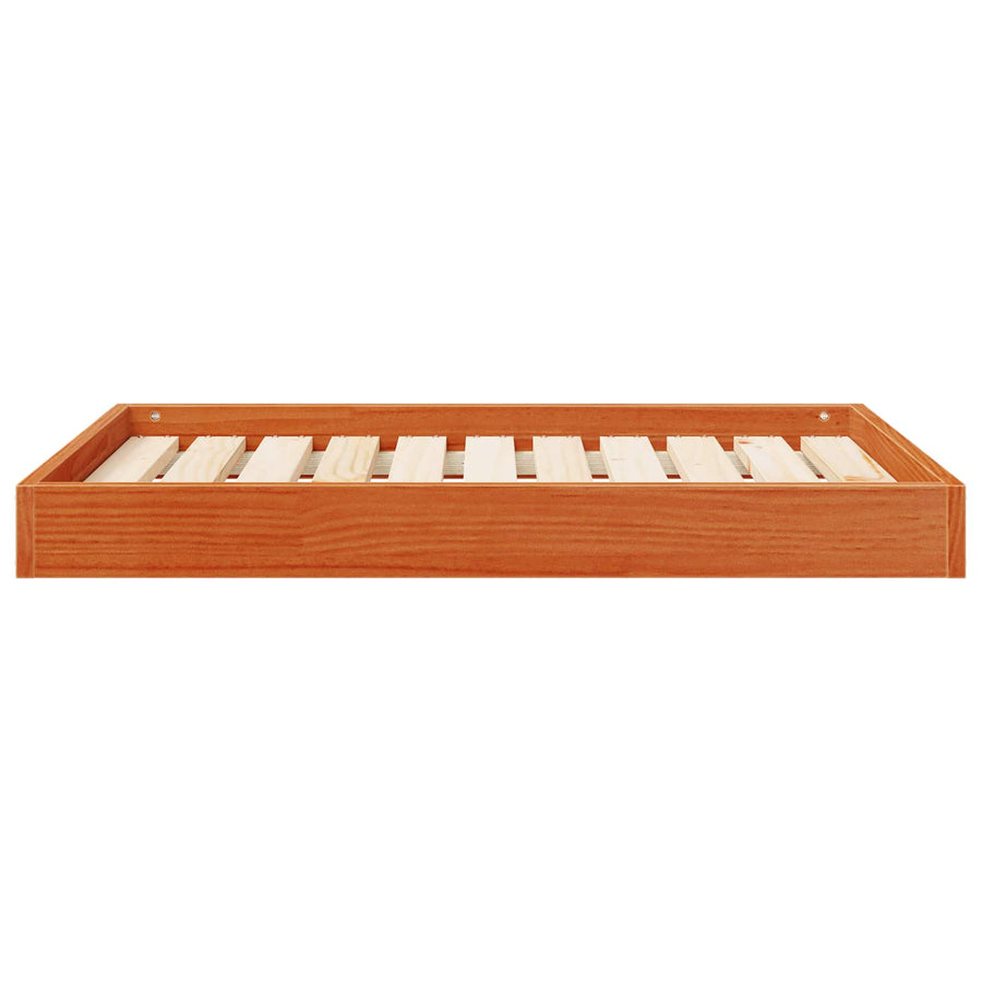 Hondenbed Wasbruin 92 x 64 x 9 cm Massief Vurenhout