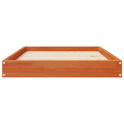 Hondenbed Wasbruin 92 x 64 x 9 cm Massief Vurenhout