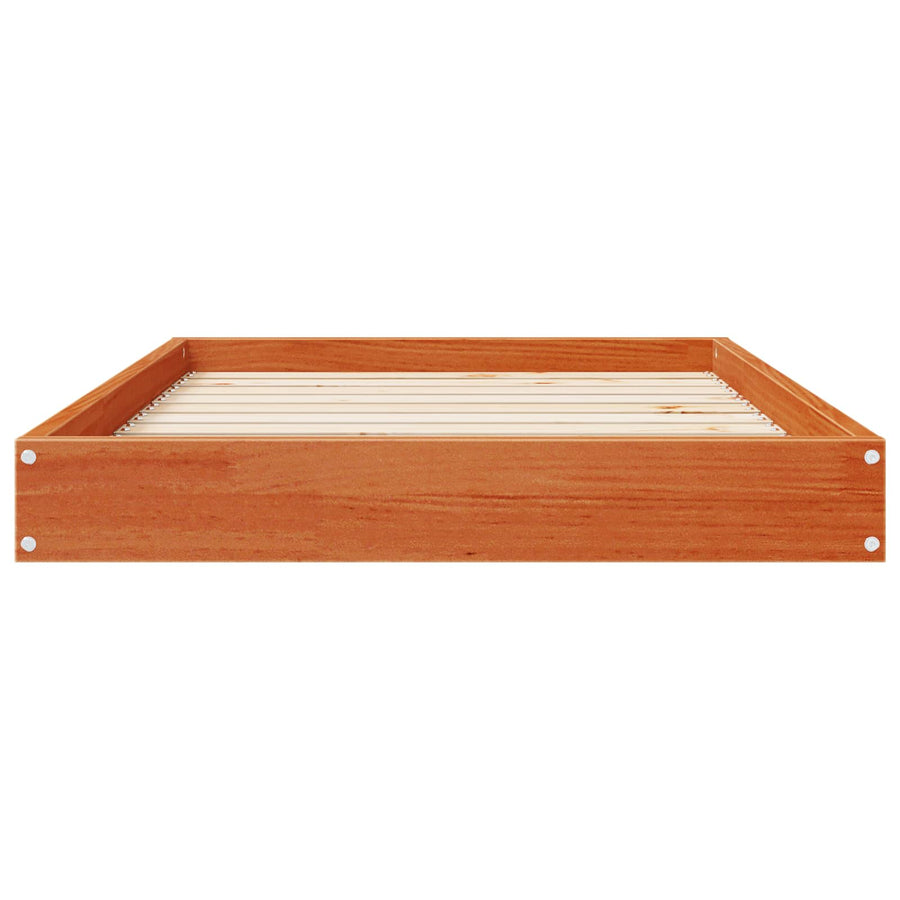 Hondenbed Wasbruin 92 x 64 x 9 cm Massief Vurenhout
