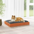 Dog Bed Washed Brown 101.5 x 74 x 9 cm Solid Spruce Wood