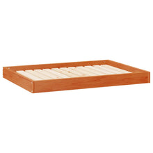 Hondenbed Wasbruin 101,5 x 74 x 9 cm Massief Vurenhout
