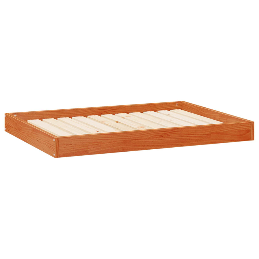 Hondenbed Wasbruin 101,5 x 74 x 9 cm Massief Vurenhout