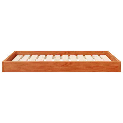 Hondenbed Wasbruin 101,5 x 74 x 9 cm Massief Vurenhout