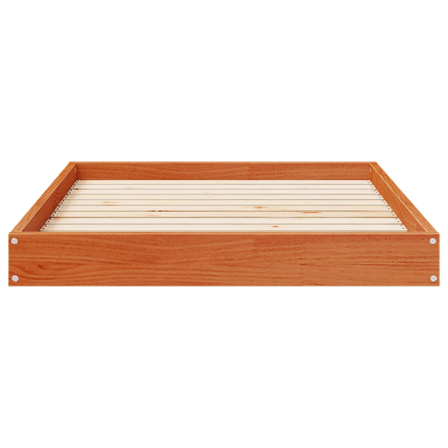 Hondenbed Wasbruin 101,5 x 74 x 9 cm Massief Vurenhout