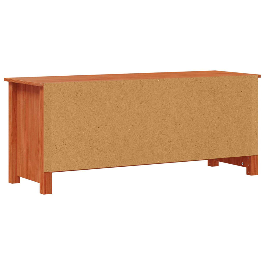 Schoenenkast Wasbruin 110 x 38 x 45,5 cm Massief grenenhout